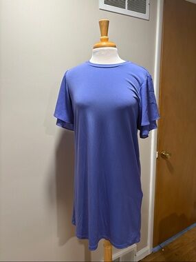 MICHAEL Michael Kors Periwinkle Short Flutter Sleeve Mini Dress